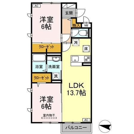 トレビナ保谷の物件間取画像